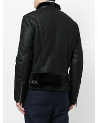 schwarze Bikerjacke von Giorgio Armani