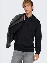 schwarze Bikerjacke von ONLY & SONS