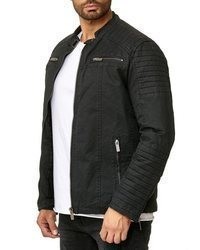 schwarze Bikerjacke von Redbridge