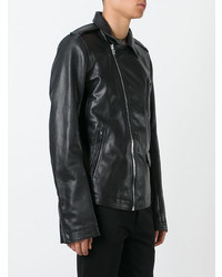 schwarze Bikerjacke von Rick Owens