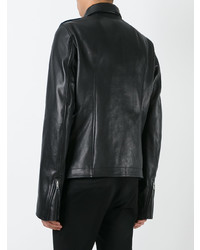 schwarze Bikerjacke von Rick Owens