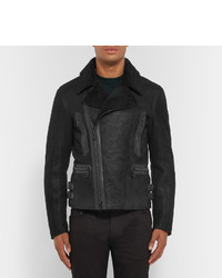 schwarze Bikerjacke von Belstaff