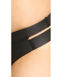 schwarze Bikinihose mit Ausschnitten