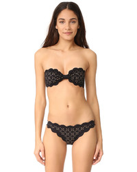 schwarze Bikinihose mit geometrischem Muster von Marysia Swim