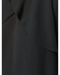 schwarze Bluse mit Ausschnitten von MICHAEL Michael Kors