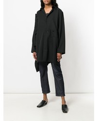 schwarze Bluse mit Knöpfen von Yohji Yamamoto