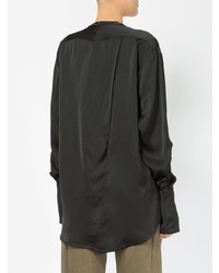 schwarze Bluse mit Knöpfen von Ilaria Nistri