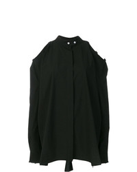 schwarze Bluse mit Knöpfen von Damir Doma