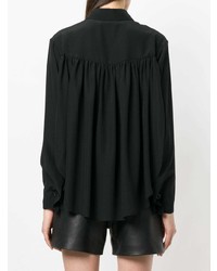 schwarze Bluse mit Knöpfen von Chloé