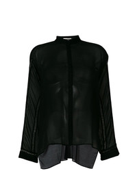 schwarze Bluse mit Knöpfen von Isabel Benenato