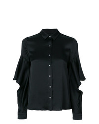 schwarze Bluse mit Knöpfen von L'Autre Chose