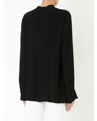 schwarze Bluse mit Knöpfen von Marni