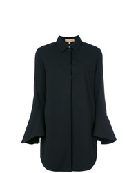 schwarze Bluse mit Knöpfen von Michael Kors Collection