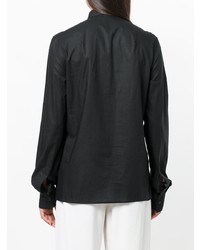 schwarze Bluse mit Knöpfen von Haider Ackermann