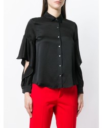 schwarze Bluse mit Knöpfen von L'Autre Chose
