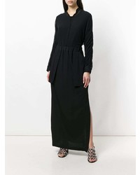 schwarze Bluse mit Knöpfen von Isabel Benenato