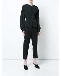 schwarze Bluse mit Knöpfen von Lemaire