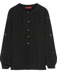schwarze Bluse mit Knöpfen von Tamara Mellon