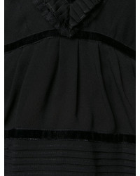 schwarze Bluse mit Rüschen von Dsquared2