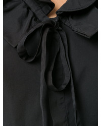 schwarze Bluse mit Rüschen von Dsquared2
