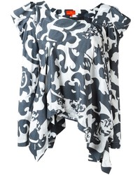 schwarze Bluse mit Rüschen von Vivienne Westwood