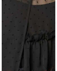 schwarze Bluse von MM6 MAISON MARGIELA