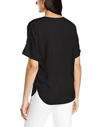 schwarze Bluse von Benetton