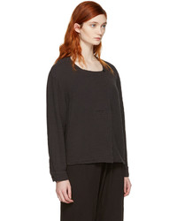 schwarze Bluse von Raquel Allegra