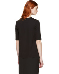 schwarze Bluse von Lanvin