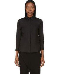schwarze Bluse von Calvin Klein Collection