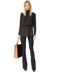 schwarze Bluse von By Malene Birger