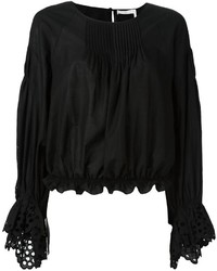 schwarze Bluse von Chloé