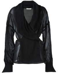 schwarze Bluse von Christian Dior