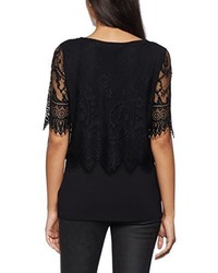 schwarze Bluse von Comma