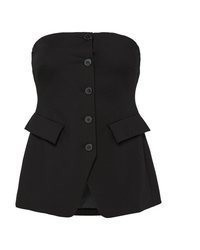 schwarze Bluse von Comma