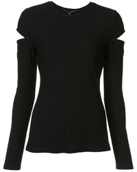 schwarze Bluse von Derek Lam