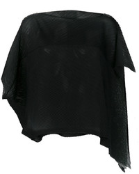 schwarze Bluse von Issey Miyake