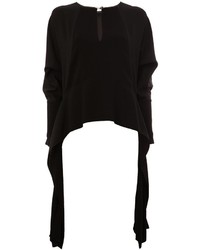 schwarze Bluse von Lanvin