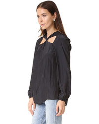 schwarze Bluse von Ramy Brook