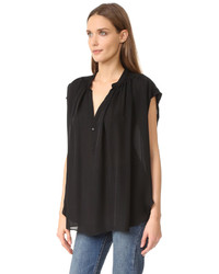 schwarze Bluse von Nili Lotan