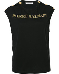 schwarze Bluse von PIERRE BALMAIN