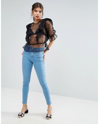 schwarze Bluse von Asos