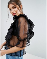 schwarze Bluse von Asos