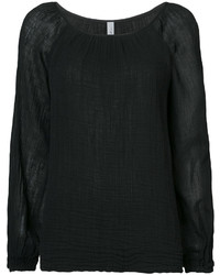 schwarze Bluse von Raquel Allegra