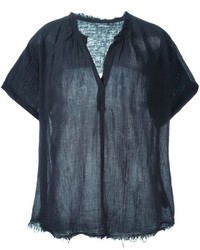 schwarze Bluse von Raquel Allegra