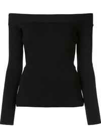 schwarze Bluse von Roland Mouret