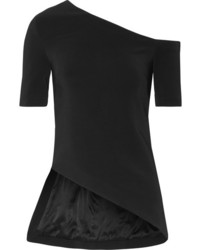 schwarze Bluse von Rosetta Getty