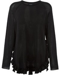 schwarze Bluse von Simone Rocha