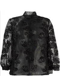 schwarze Bluse von Simone Rocha