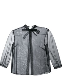 schwarze Bluse von Simone Rocha